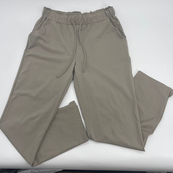 JOIE Jersey Pants Women's Size M Straight Leg Stretch Pull On Crossover Pockets - Picture 1 of 8